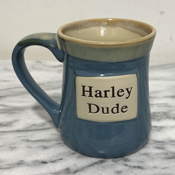 Harley Dude Blue and Cream Mug - Picture 9 of 9